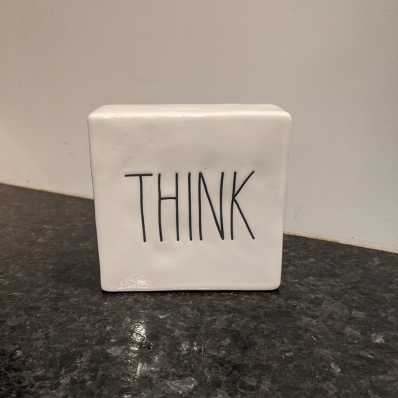 Rae Dunn Other - Rae Dunn THINK EVOLVE Desk Block Home Decor
